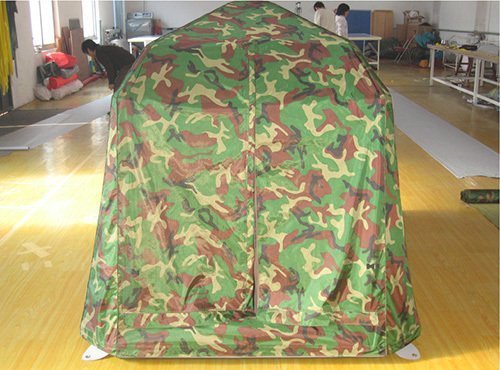 棉充氣帳篷反面圖