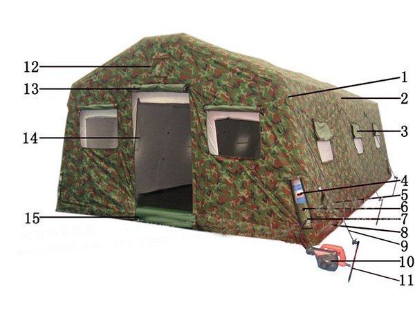 40㎡大型jun用充氣帳篷配件圖 40㎡大型jun用充氣帳篷配件圖