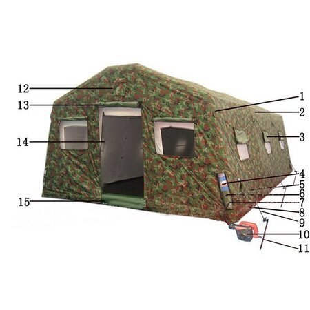 40平米大型jun用充氣帳篷