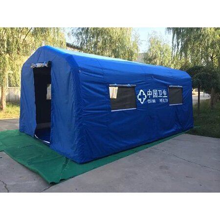 藍(lán)色衛(wèi)生充氣帳篷