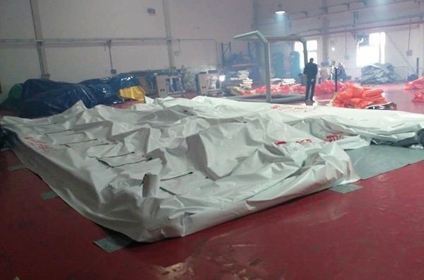 96㎡白色醫(yī)用充氣帳篷 96㎡白色醫(yī)用充氣帳篷