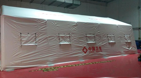 96㎡白色醫(yī)用充氣帳篷 96㎡白色醫(yī)用充氣帳篷