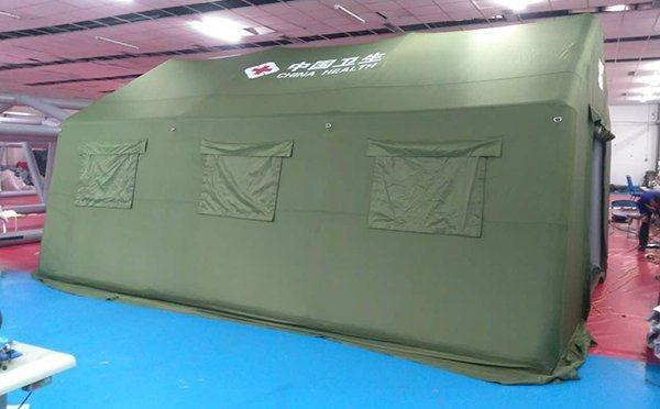 30平米軍綠色充氣帳篷1