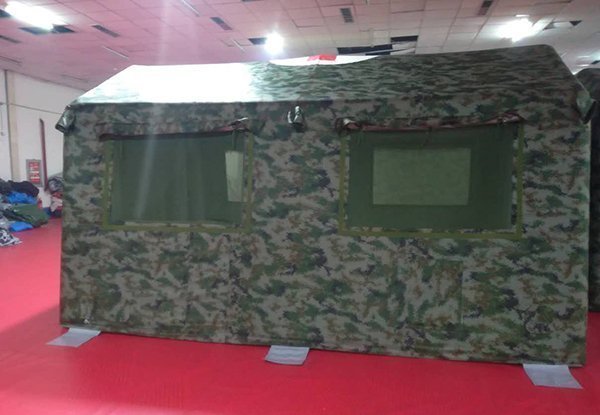 4.5*3.5m牛津布充氣帳篷正面圖