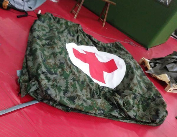 4.5*3.5m牛津布充氣帳篷平鋪圖