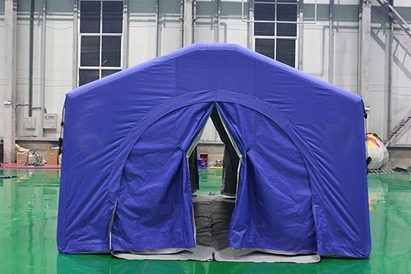 藍色救援充氣帳篷正門圖 藍色救援充氣帳篷正門圖