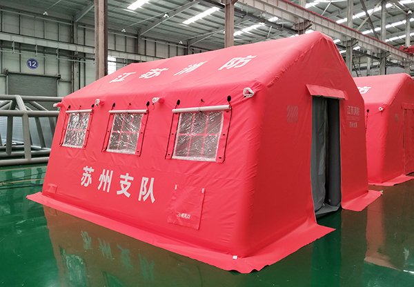 消防紅牛津布充氣帳篷